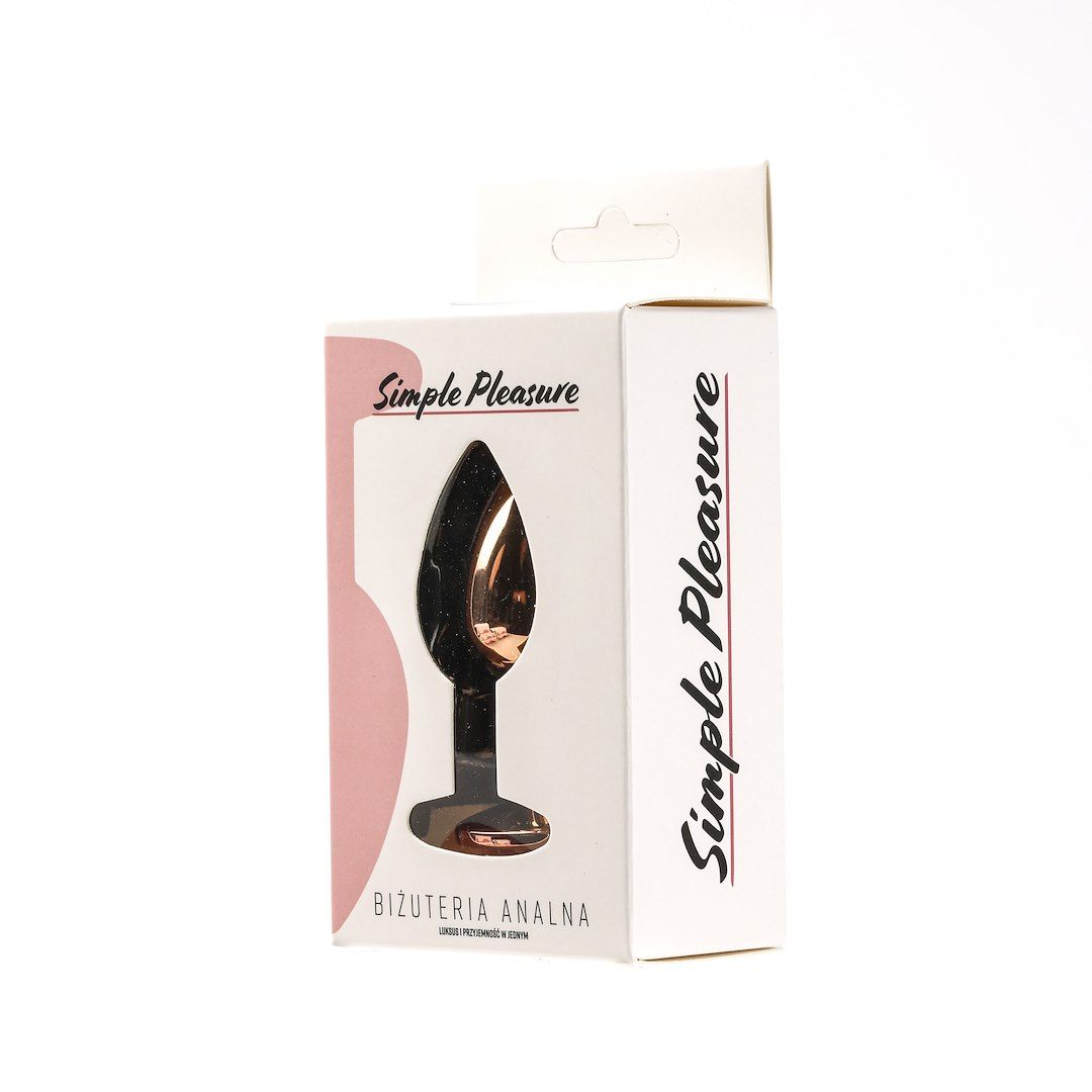 Korek analny z kryształem Simply Pleasure S, 7 cm (przezroczysty)