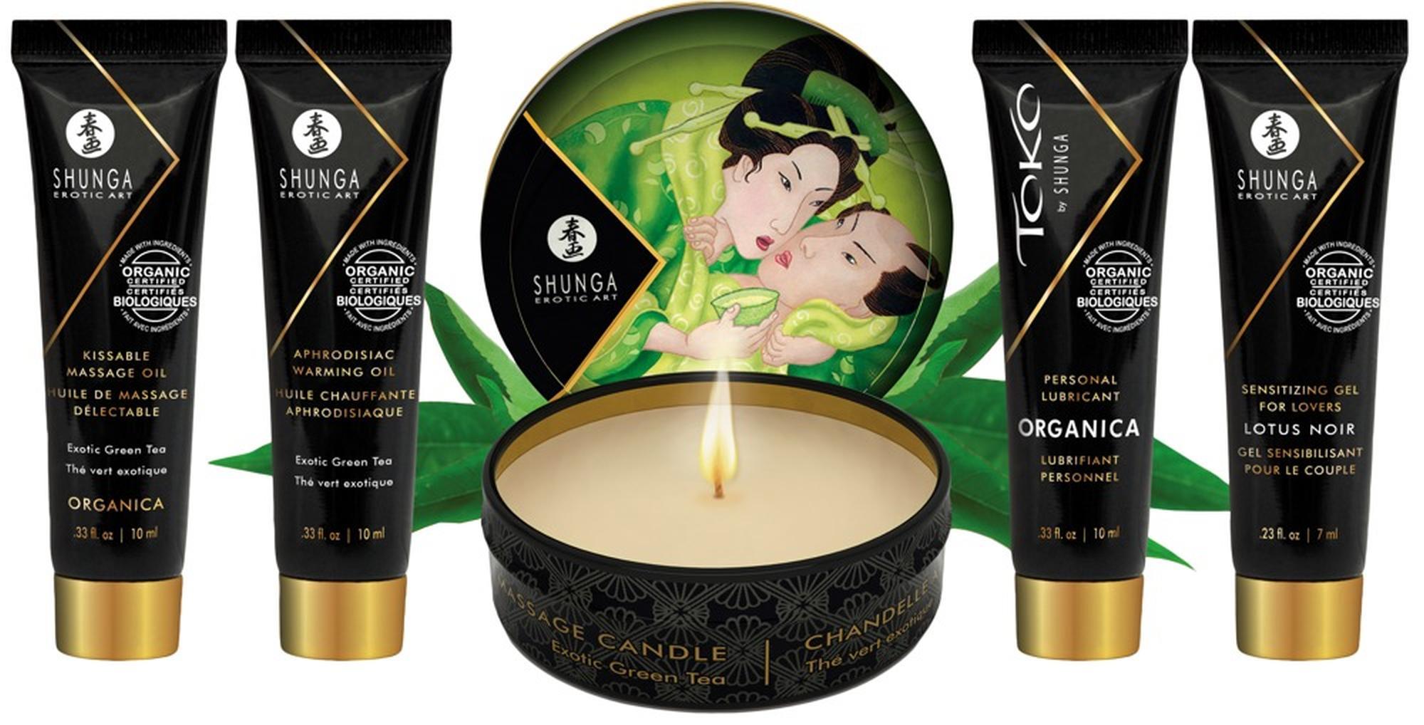 Набор интимной косметики Shunga Geisha Secrets ﻿Organica Exotic Green Tea