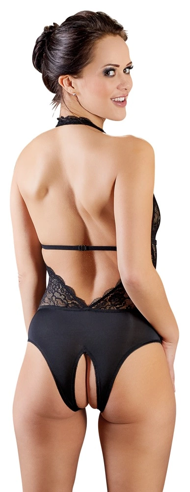 Боди Cottelli Lingerie Crotchless, S (черный)