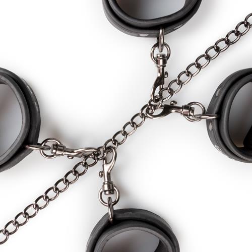 BDSM набір для бондажу EasyToys (чорний)