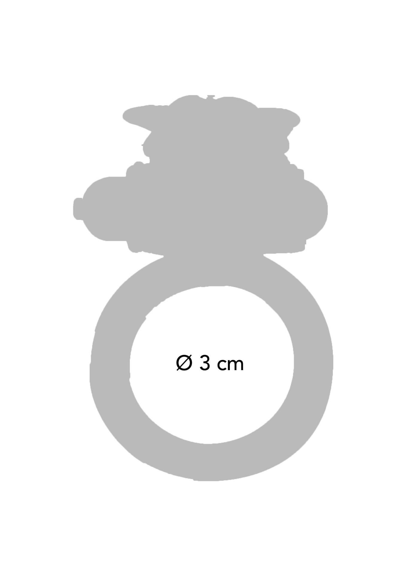 Виброкольцо ToyJoy Flutter Ring, 7.5 см (прозрачный)