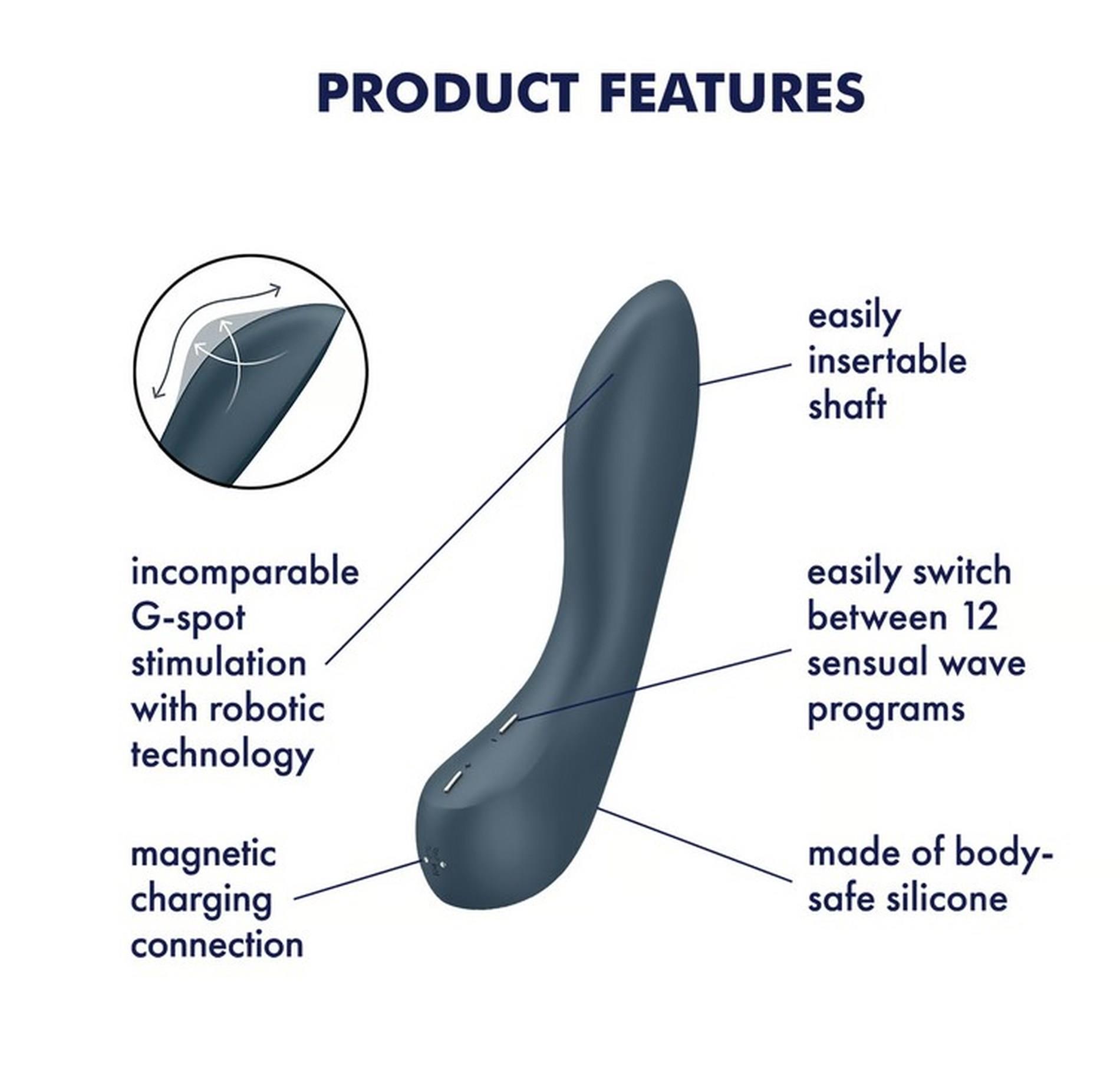 Вибратор Satisfyer G-Spot Wave 4, 21 см (синий)