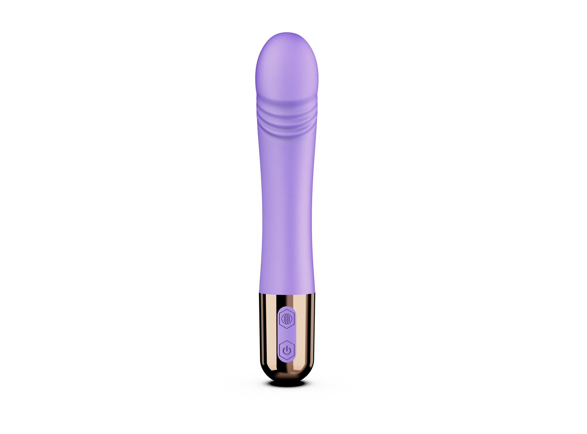 Вибратор Fantasy Machaon Thrusting Vibrator, 18,5 см (фиолетовый)