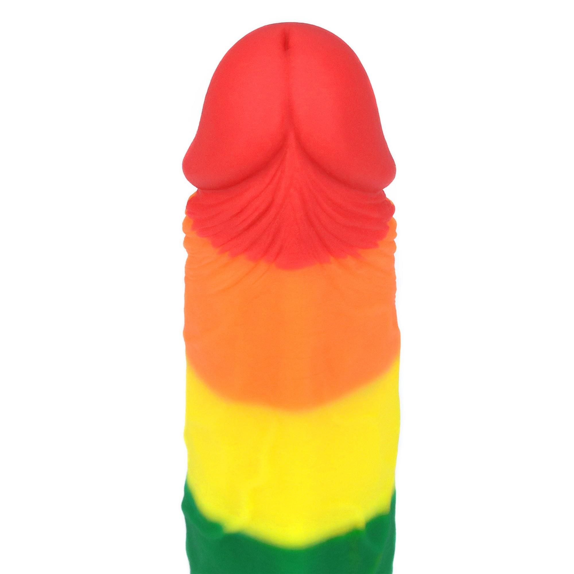 Фаллоимитатор LoveToy Prider 7", 18.5 см (радужный)