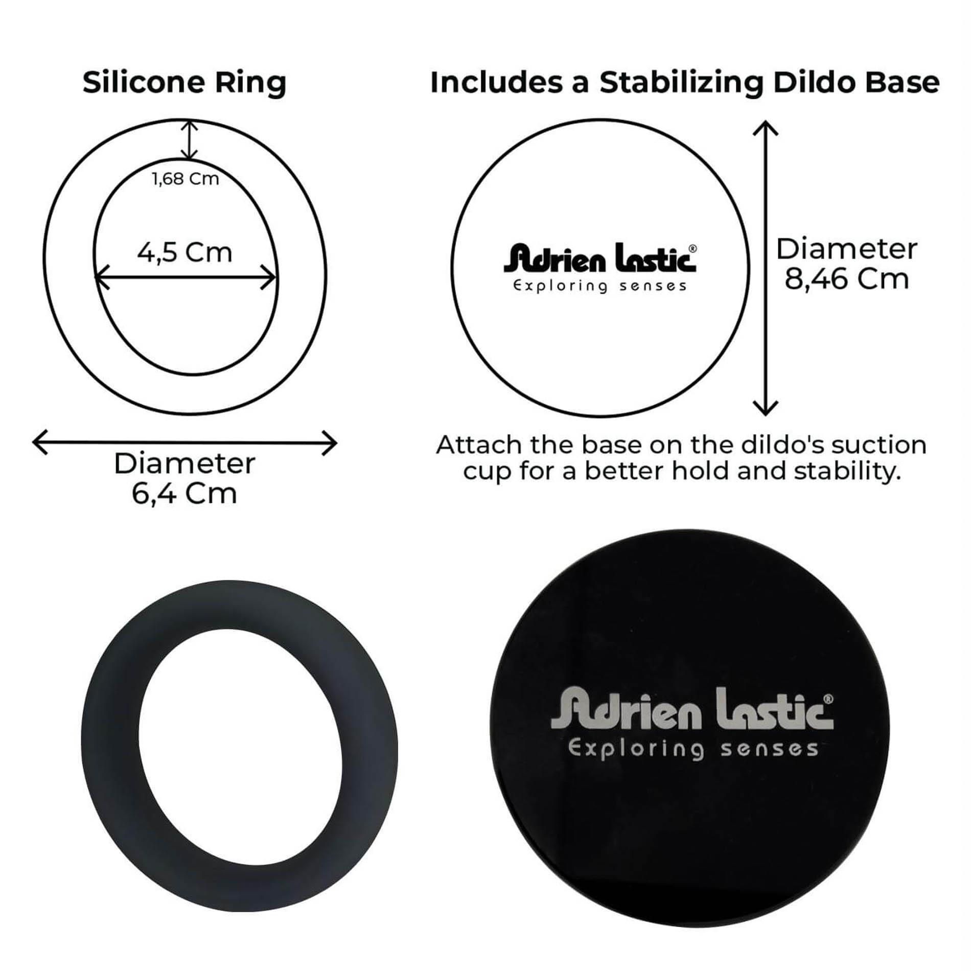Упряж для страпона Adrien Lastic Lastic Strap-On (розово-чорний)