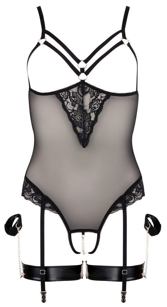 Боди Cottelli Bondage otwarte, XL (черный)