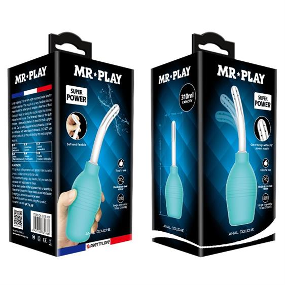 Анальный душ MR Play Anal Douche, 310 мл (бирюзовый)