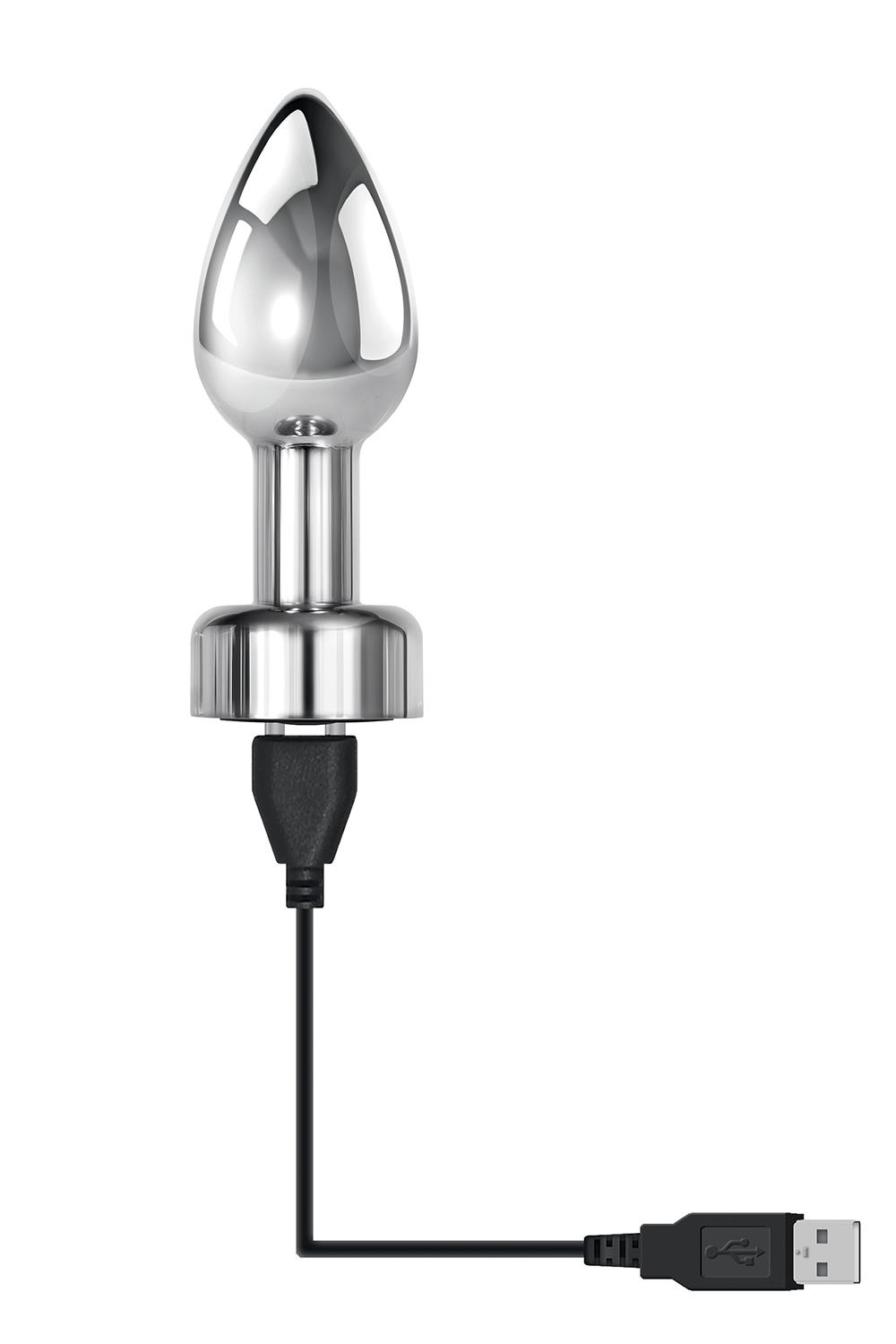 Korek analny Wtyczka metalowa Gender X Rockin, 9,2 cm (srebrna)