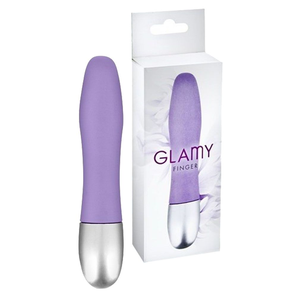 Мини-вибратор Glamy Finger, 11 см (фиолетовый)