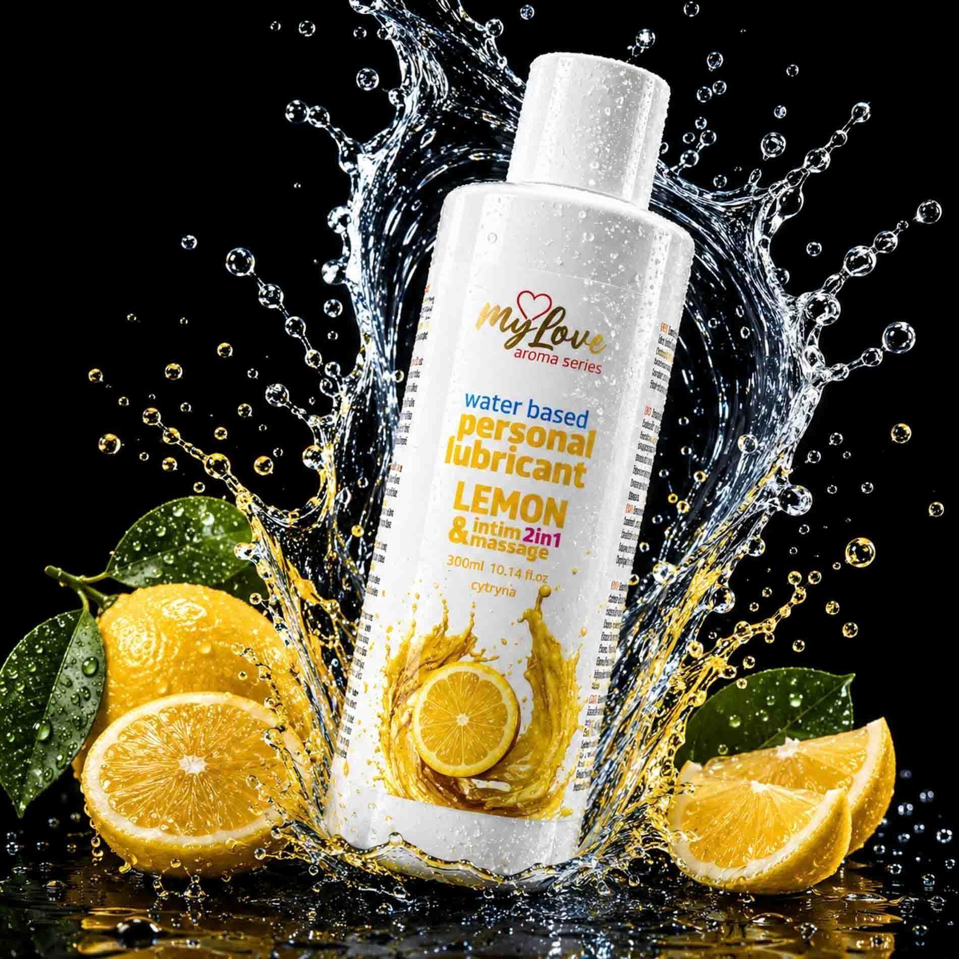 Лубрикант MyLove Aroma Series Intim&Massage 2in1 Lemon, 300 мл
