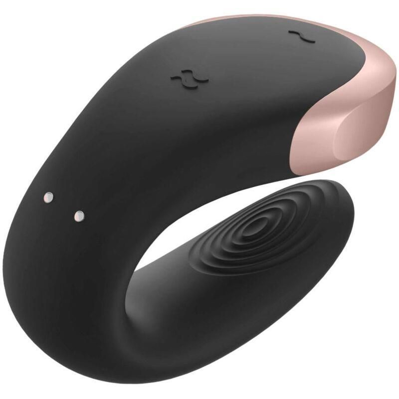 Вібратор для пар Satisfyer Double Love, 8,6 см (чорний)
