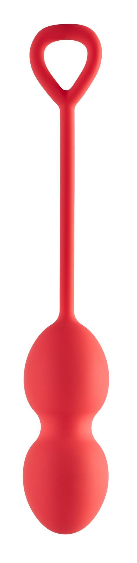 Kulki dopochwowe Dream Toys Playful Drops, 17.5 cm (czerwony)