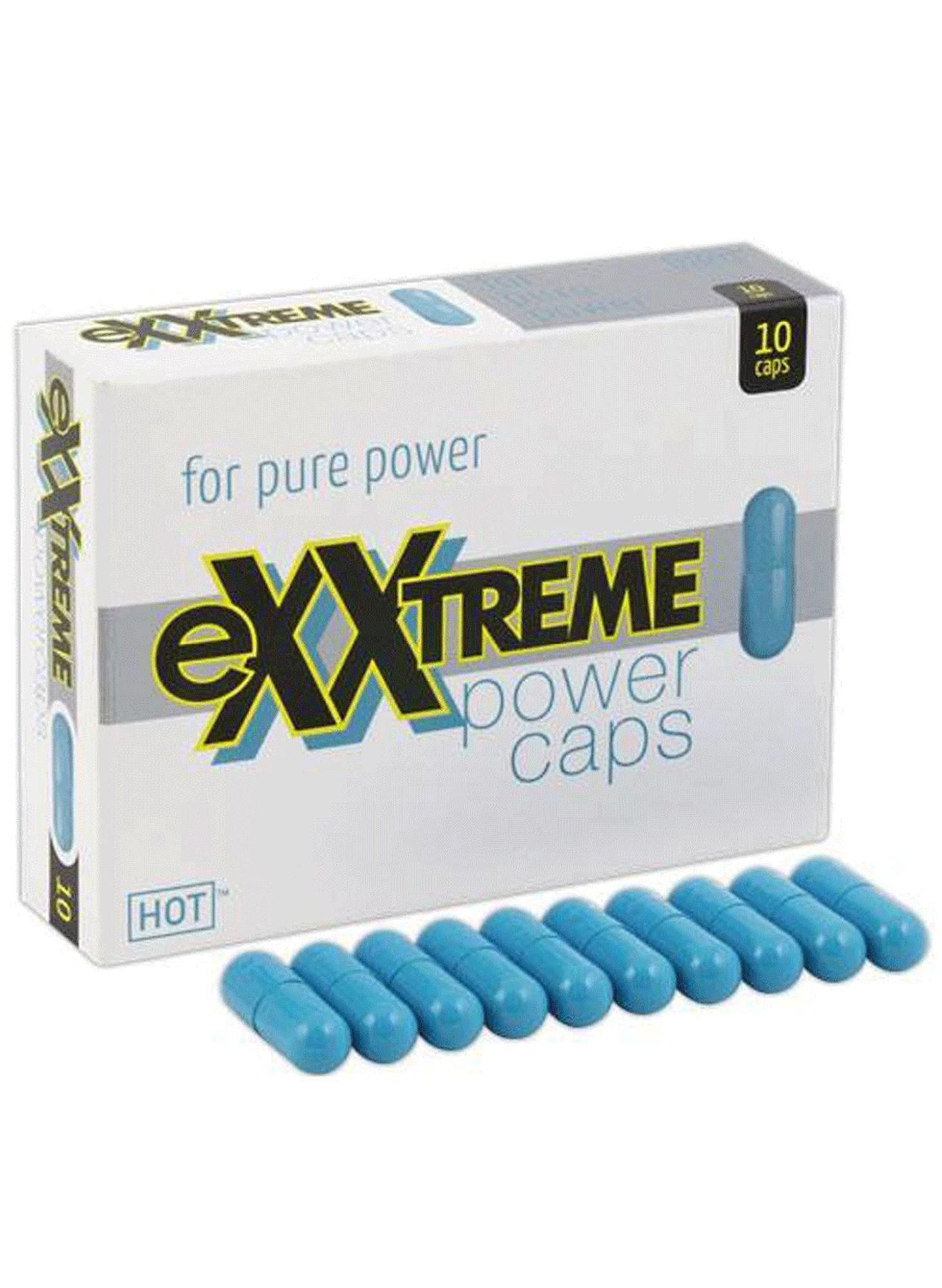Kapsułki zwiększające potencję u mężczyzn Hot Exxtreme Power Caps, 10 szt