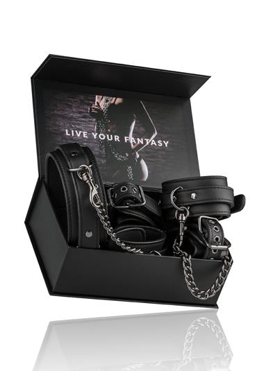 BDSM набір для бондажу EasyToys (чорний)