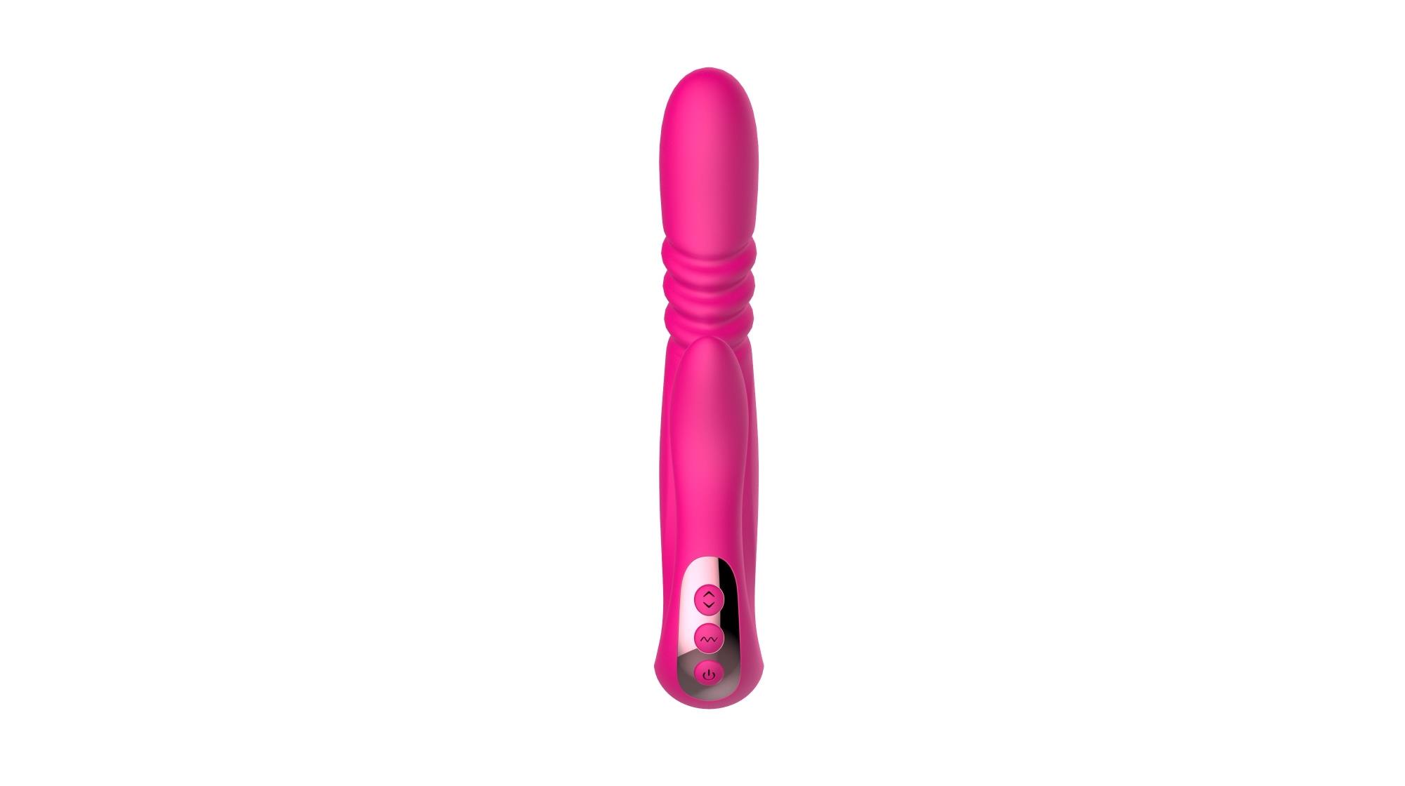 Boys of Toys Deluxe Twirling Vibrating Thruster - Wibrator B -, Różowy, 23 cm