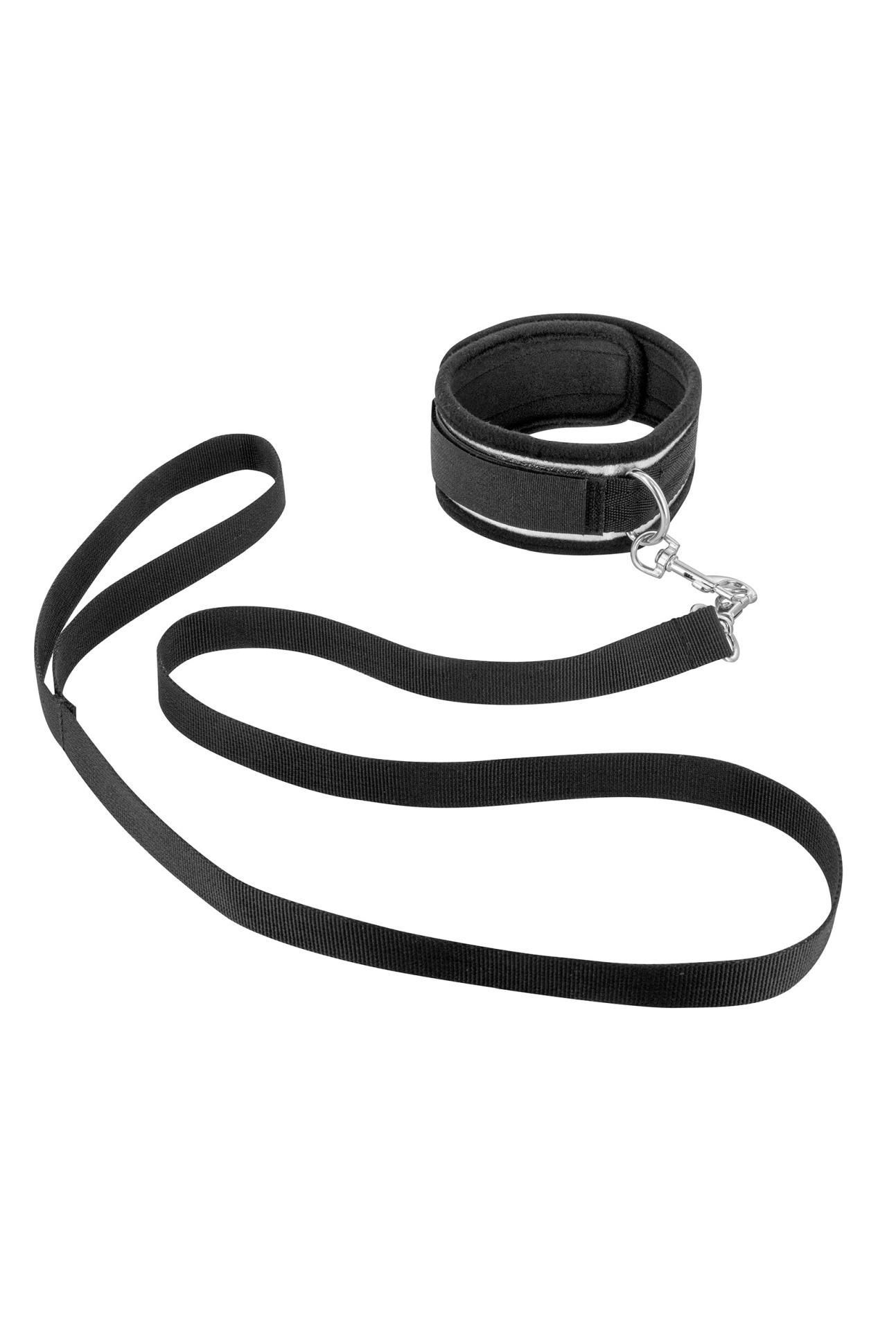 Фіксатор для рук та шиї Fetish Tentation Submission Handcuffs and Collar (чорний)