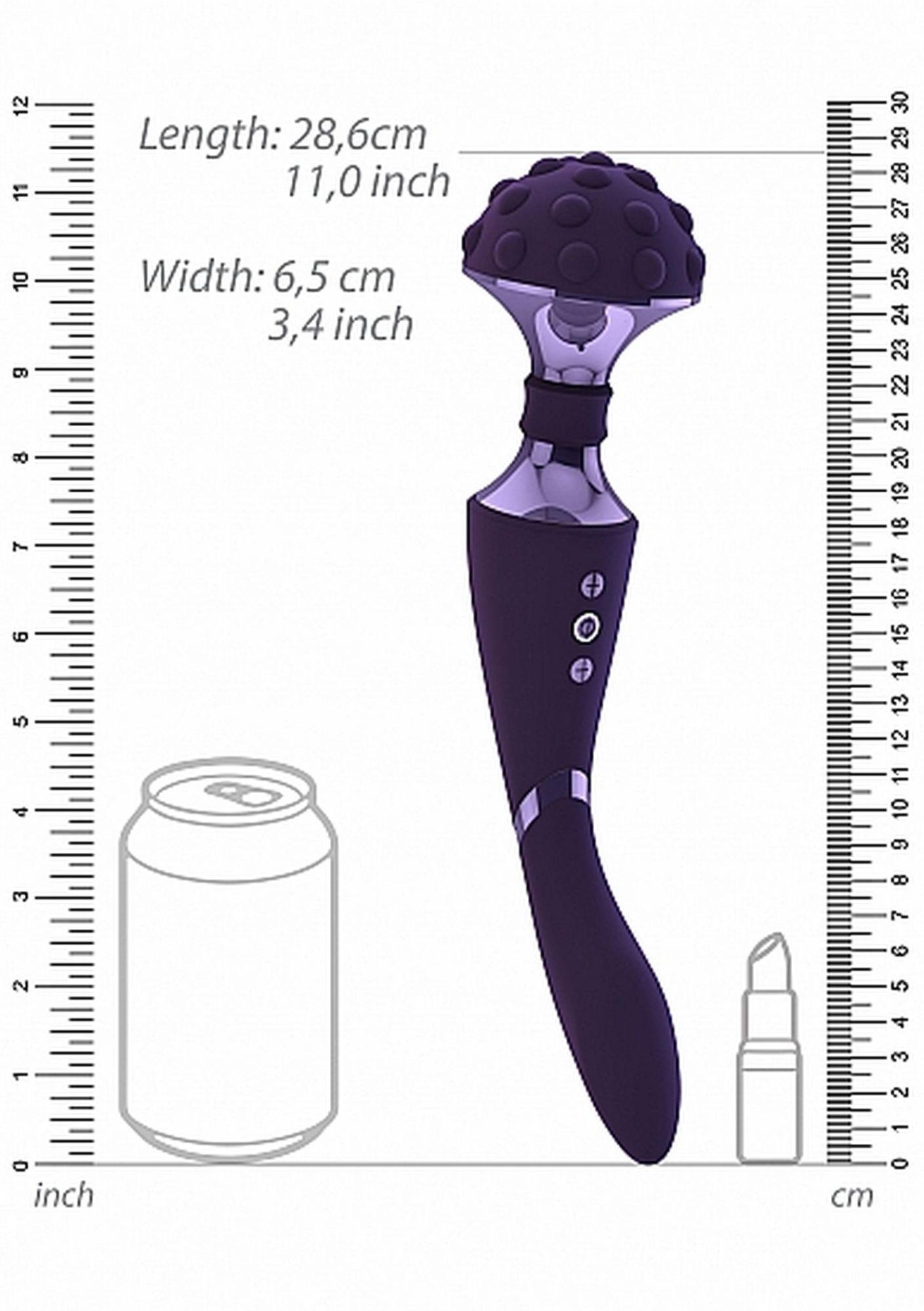 Вибромассажер Vive Shiatsu Bendable Massager Wand, 28.6 см (фиолетовый)