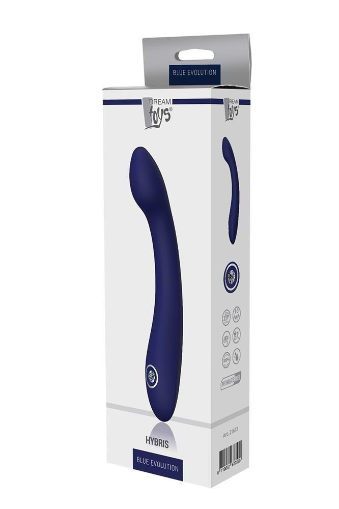 Вибратор Blue Evolution Hybris, 21 см (синий)