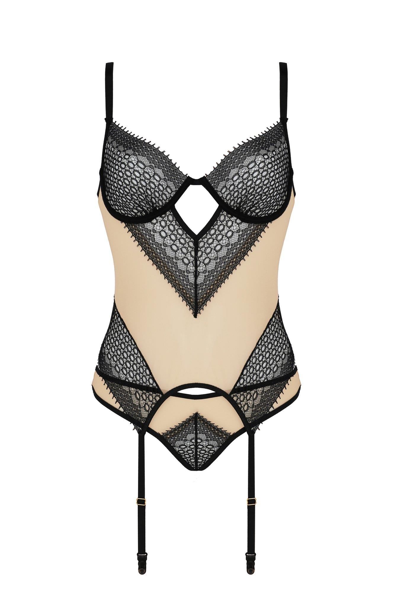 Сексуальный комплект Denerys Casmir, L/XL (бежевый)