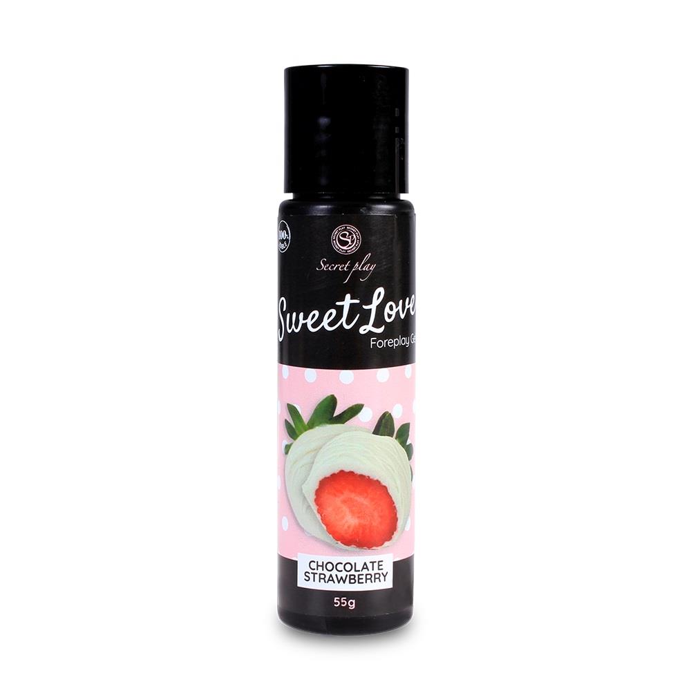 Оральный лубрикант Secret Play Foreplay Gel Sweet Love Chocolate Strawberry, 60 мл