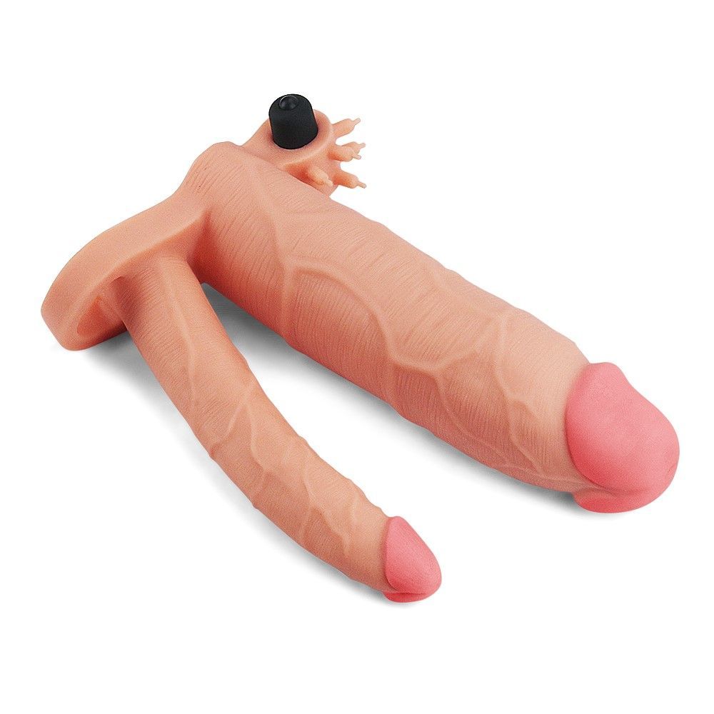 Насадка на пенис Pleasure X-Tender Flesh Add 3, 21 см (телесный)