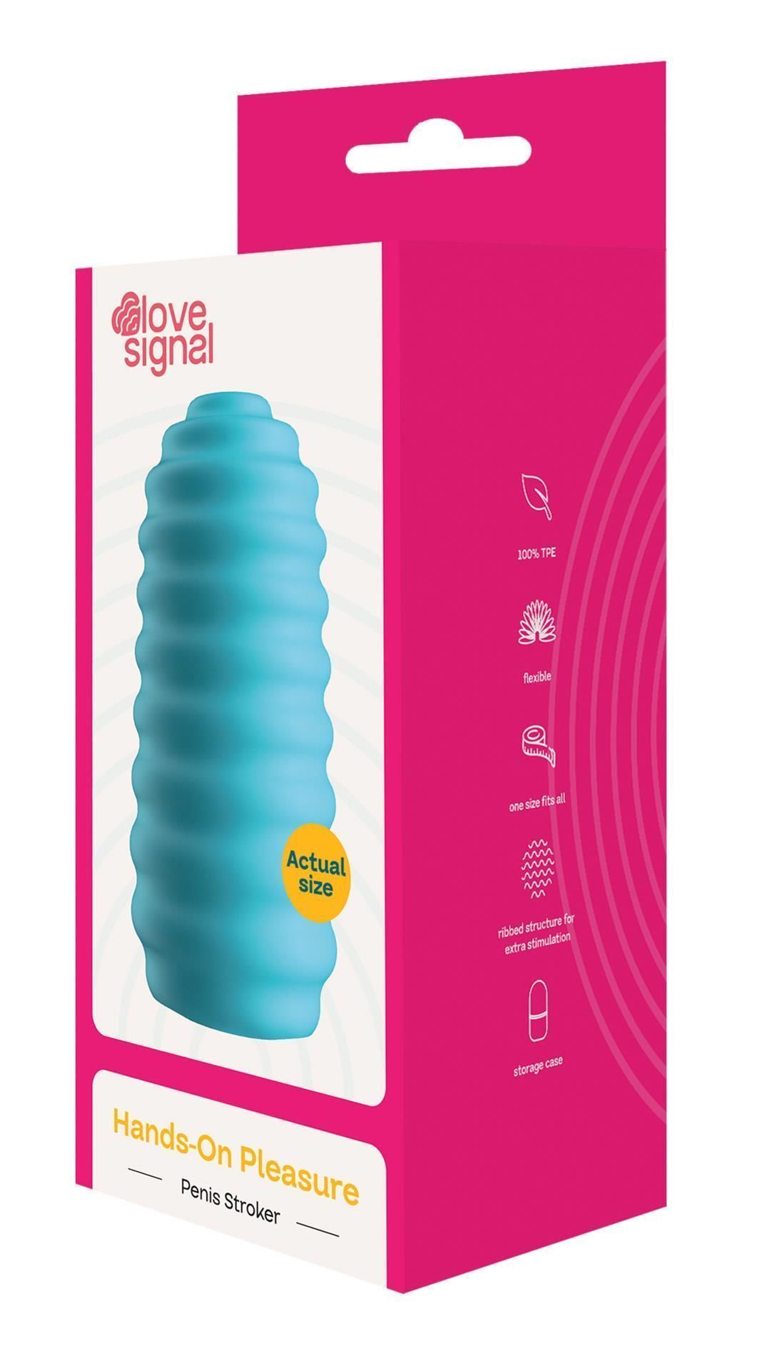 Мастурбатор Dream Toys Hands-On Pleasure (бирюзовый)