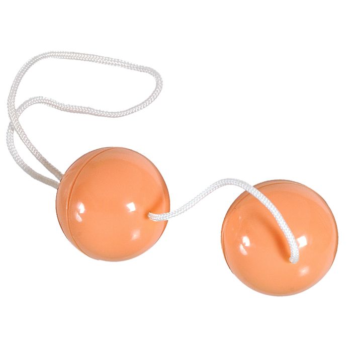 Вагинальные шарики SuperSoft Orgasmus Balls, 3,5 см (телесный)