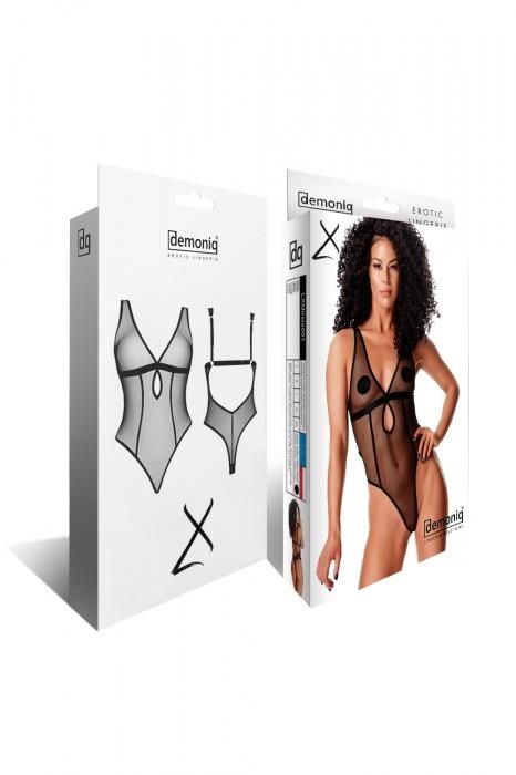 Боди Demoniq LadyX Mireia, L (черный)
