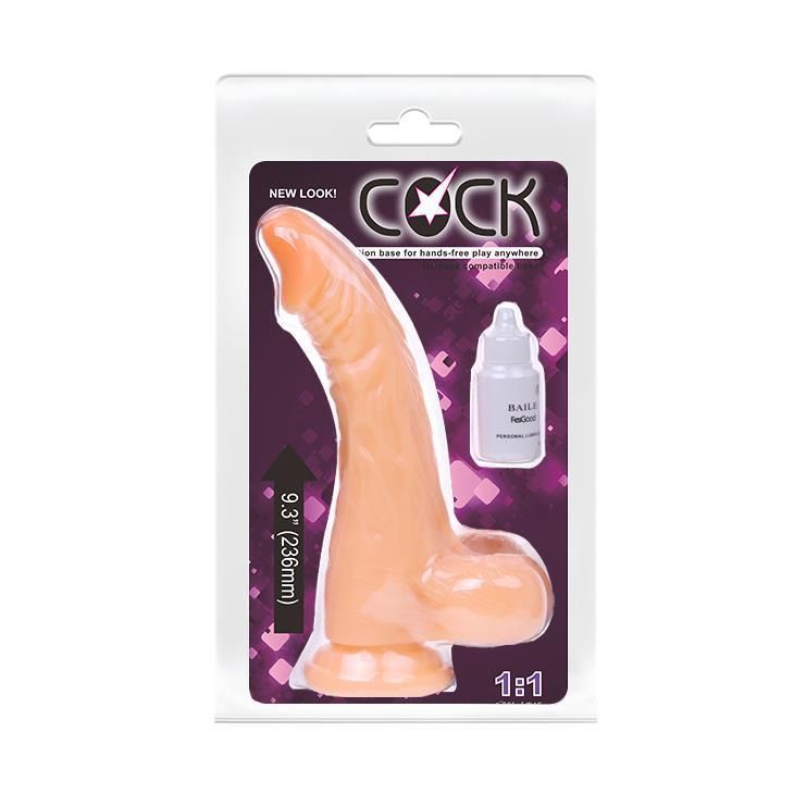 Реалистичный вибратор Baile Cock, 21 см (телесный)