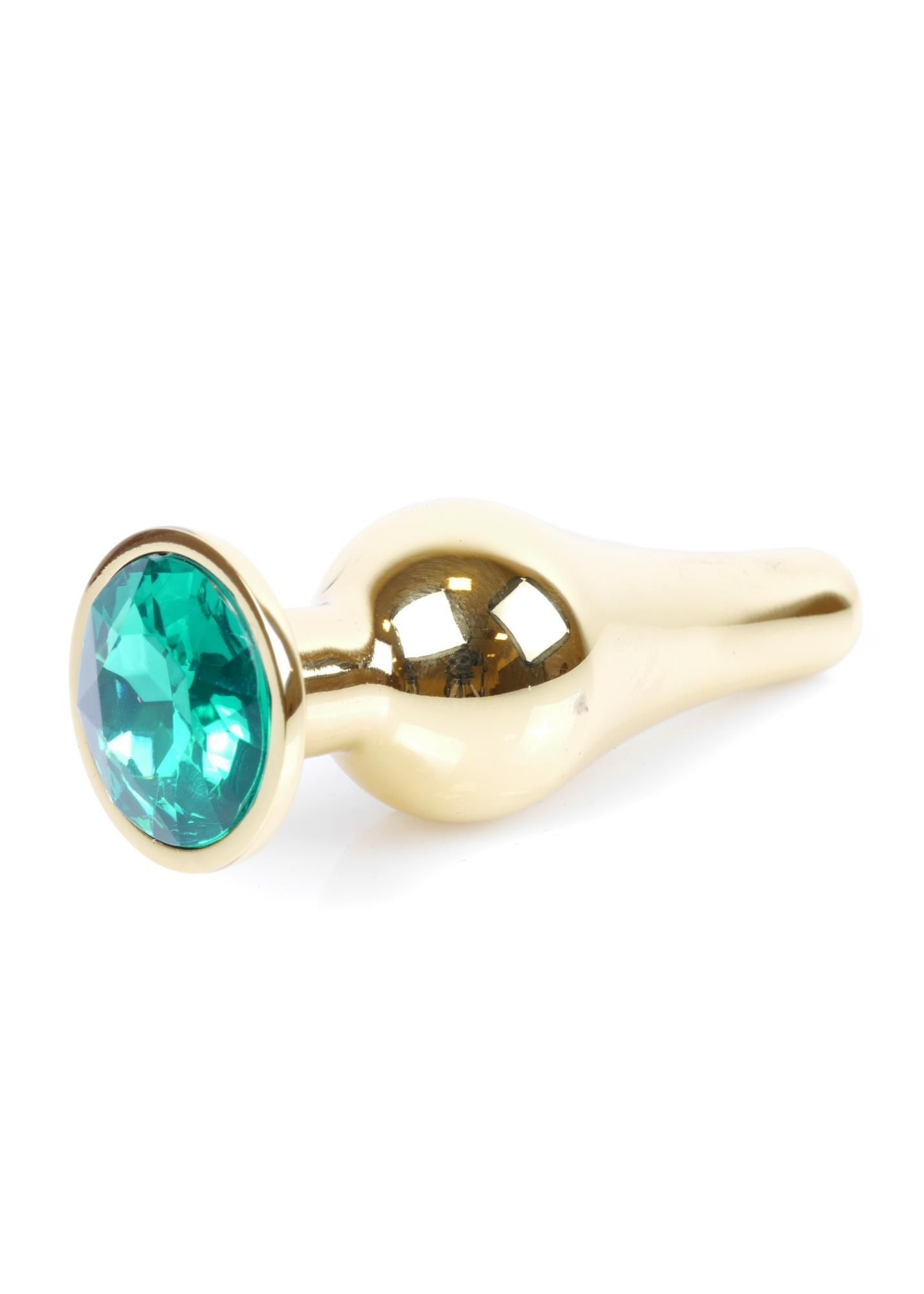 Korek analny B - seria HeavyFun Gold, 9.5 cm (zielony)