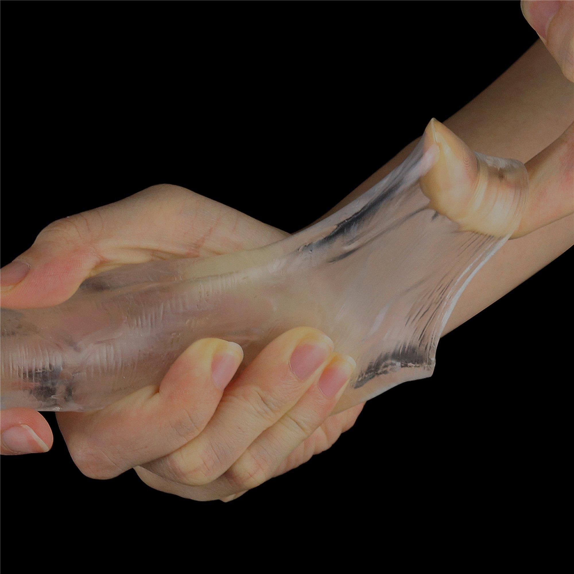 Nasadka na penisa LoveToy Flawless Clear Penis Sleeve Add 2, 19 cm (przezroczysty)