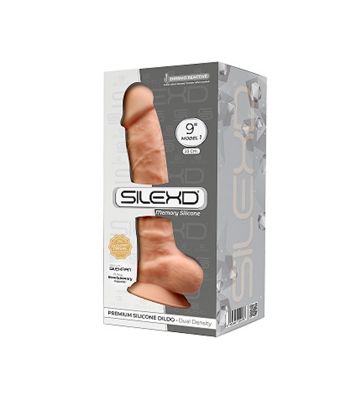Фаллоимитатор Silexd Premium Silicone Dildo Model 1 Size 9, 23 см (телесный)