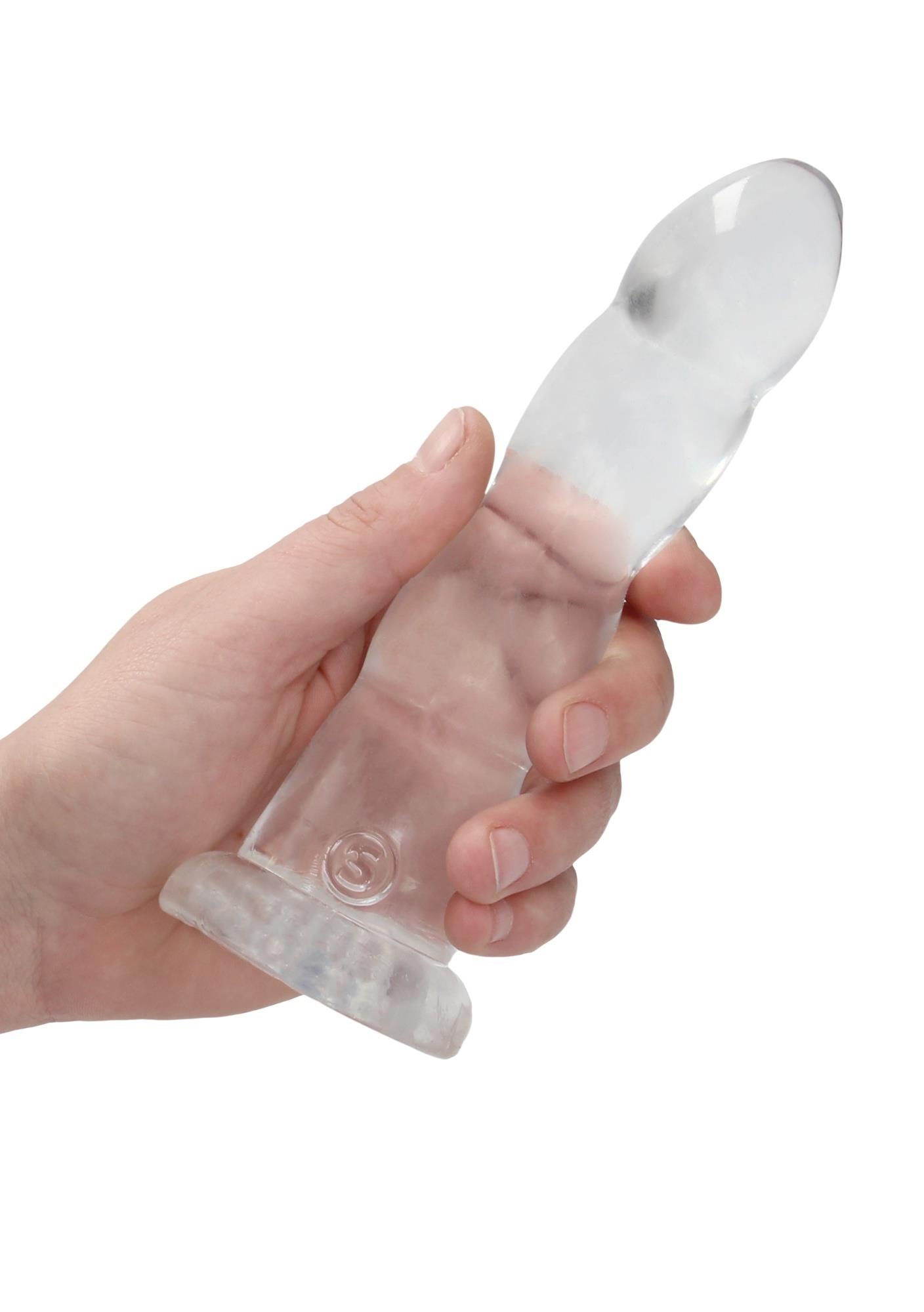 Фаллоимитатор RealRock Crystal Clear 7", 18 см (прозрачный)