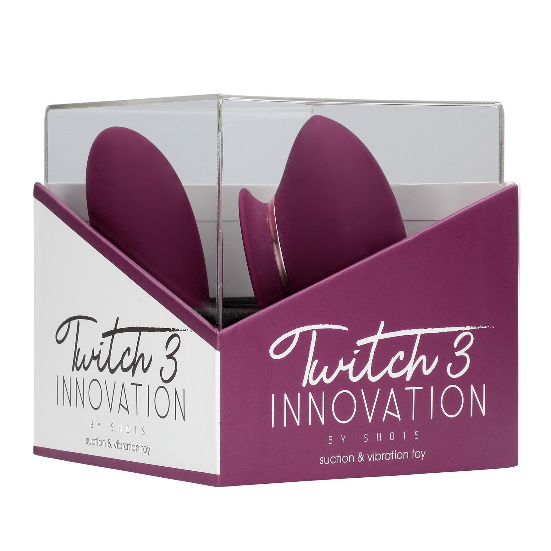 Вибратор Twitch 3 Innovation, 13.3 см (бордовый)