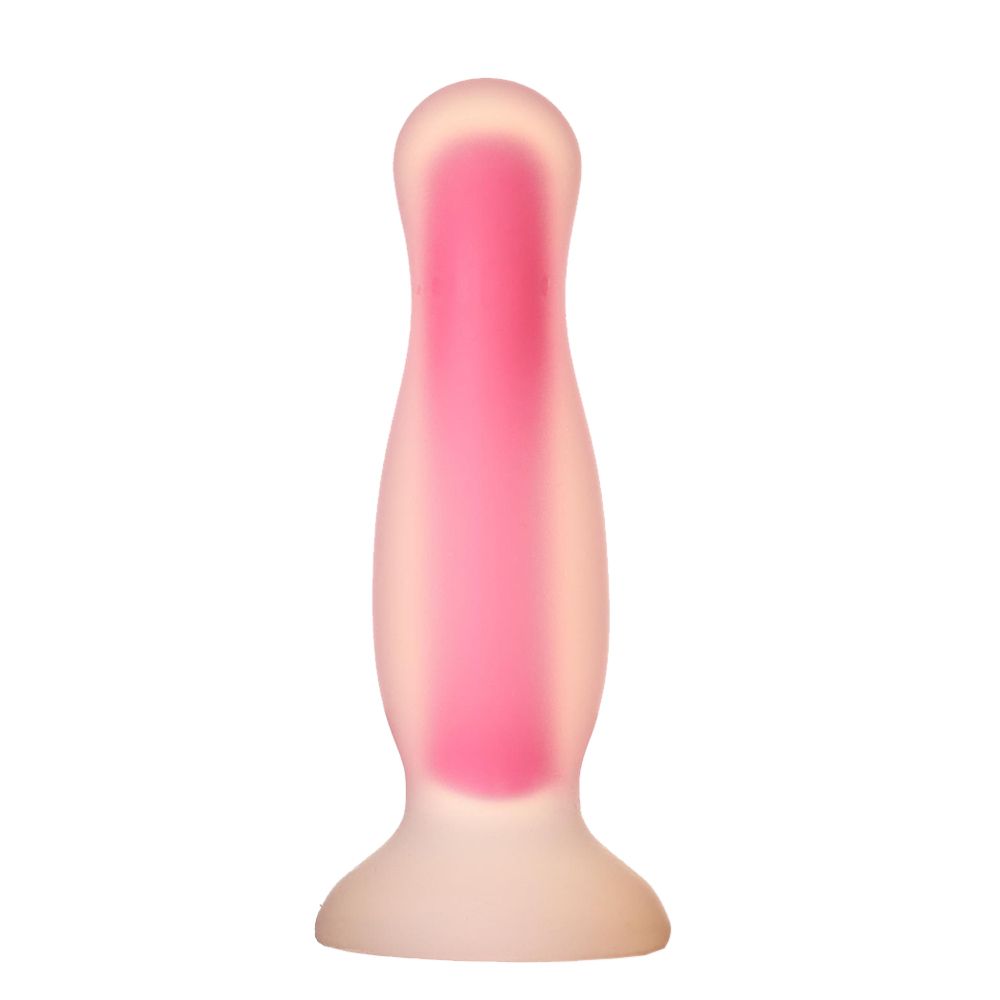 Korek analny Radiant Glow In The Dark, 14,5 cm (różowy)