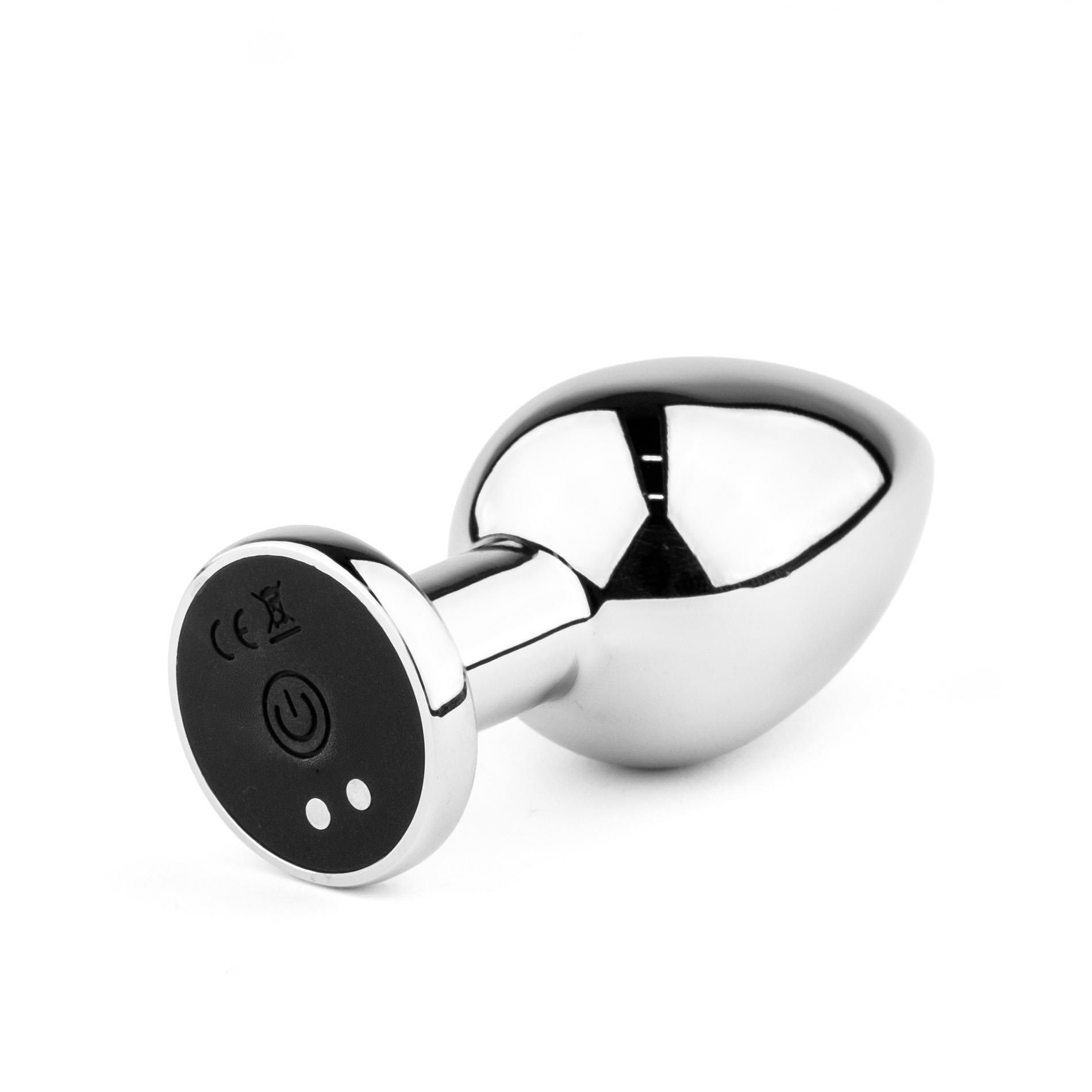 Анальная пробка B - Series HeavyFun Metal Butt Plug L, 8.9 см (серебристый)