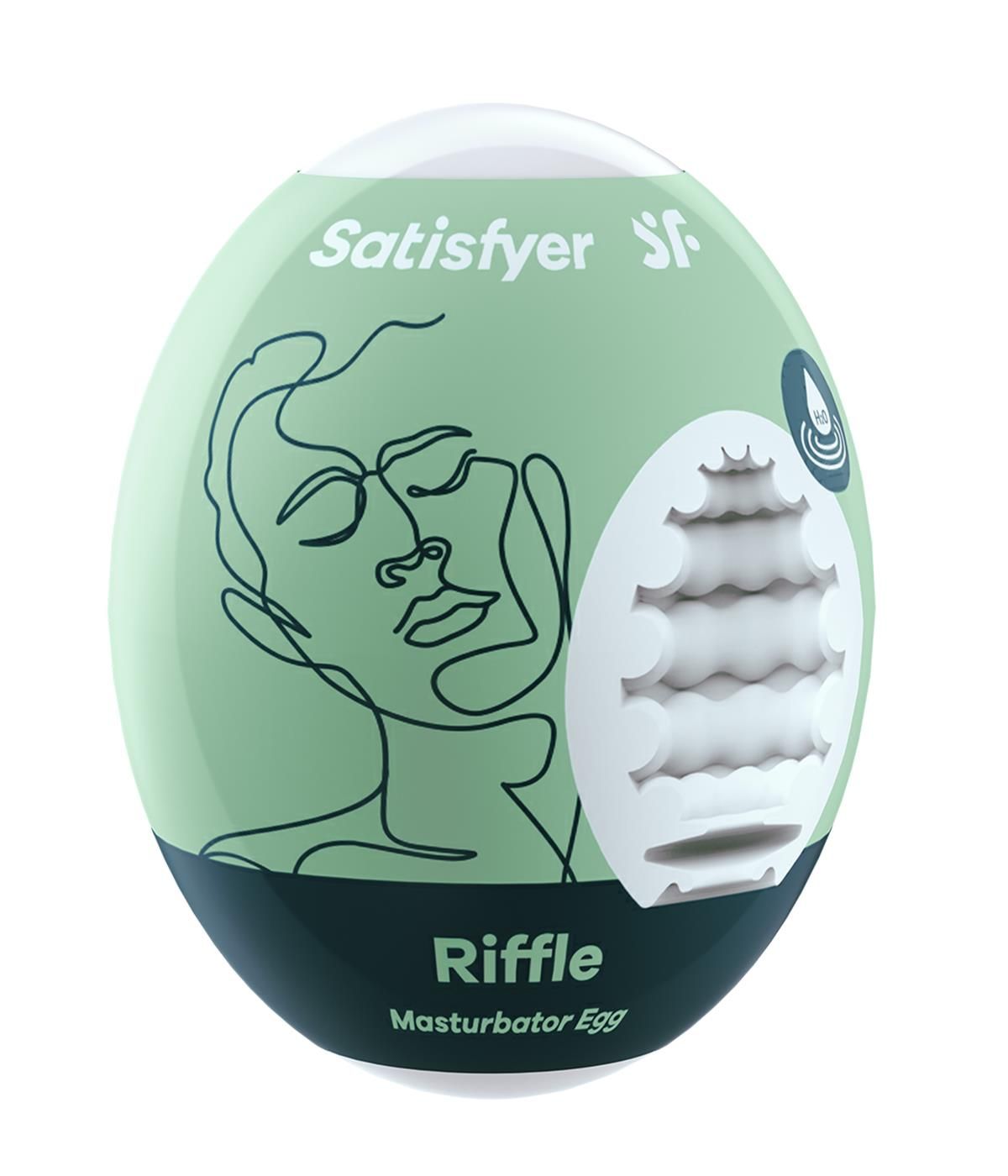 Мастурбатор яйцо Satisfyer Egg Single Riffle (белый)