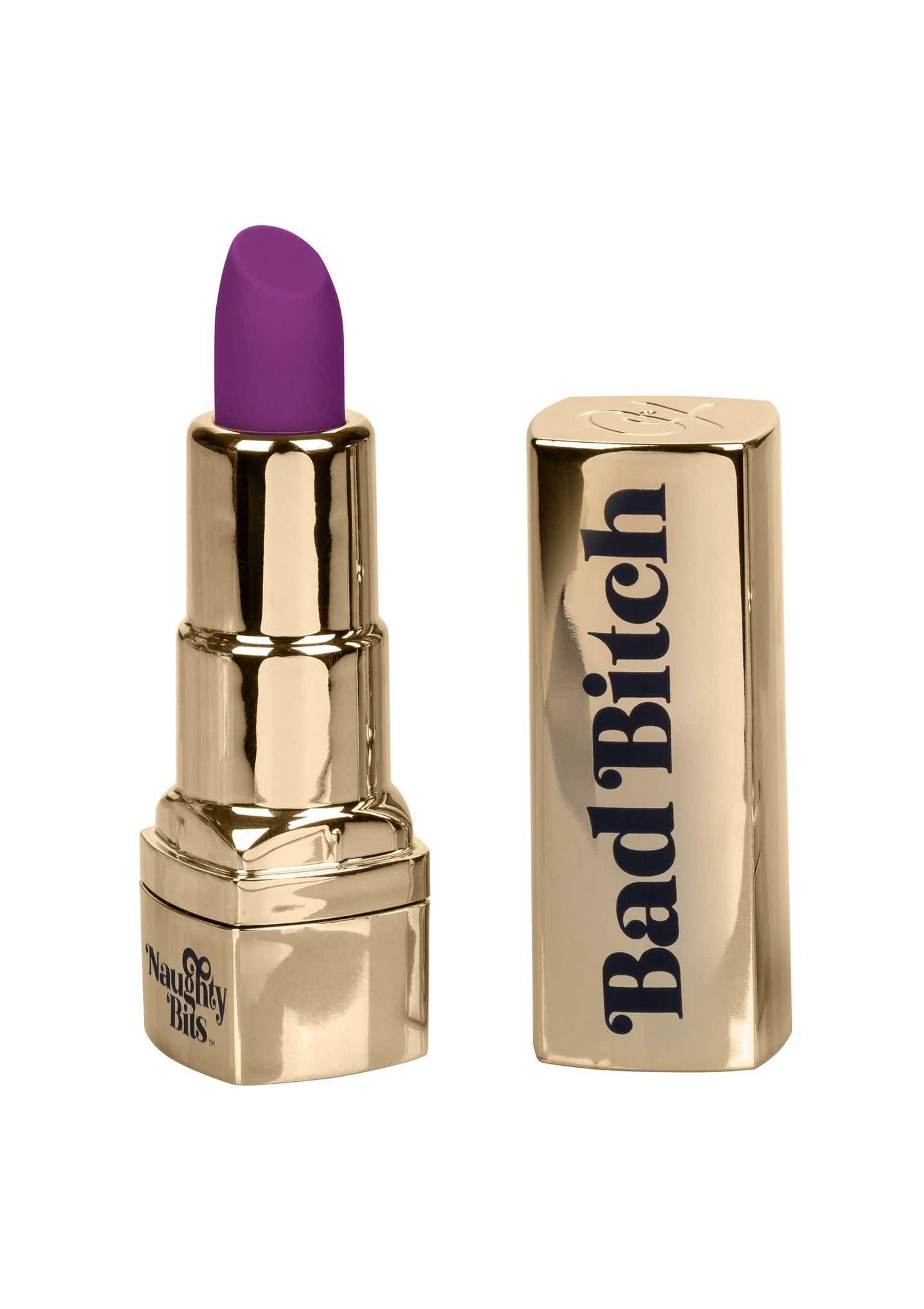 Мини-вибратор Calexotics Bad Bitch Lipstick, 7.5 см (золотой)