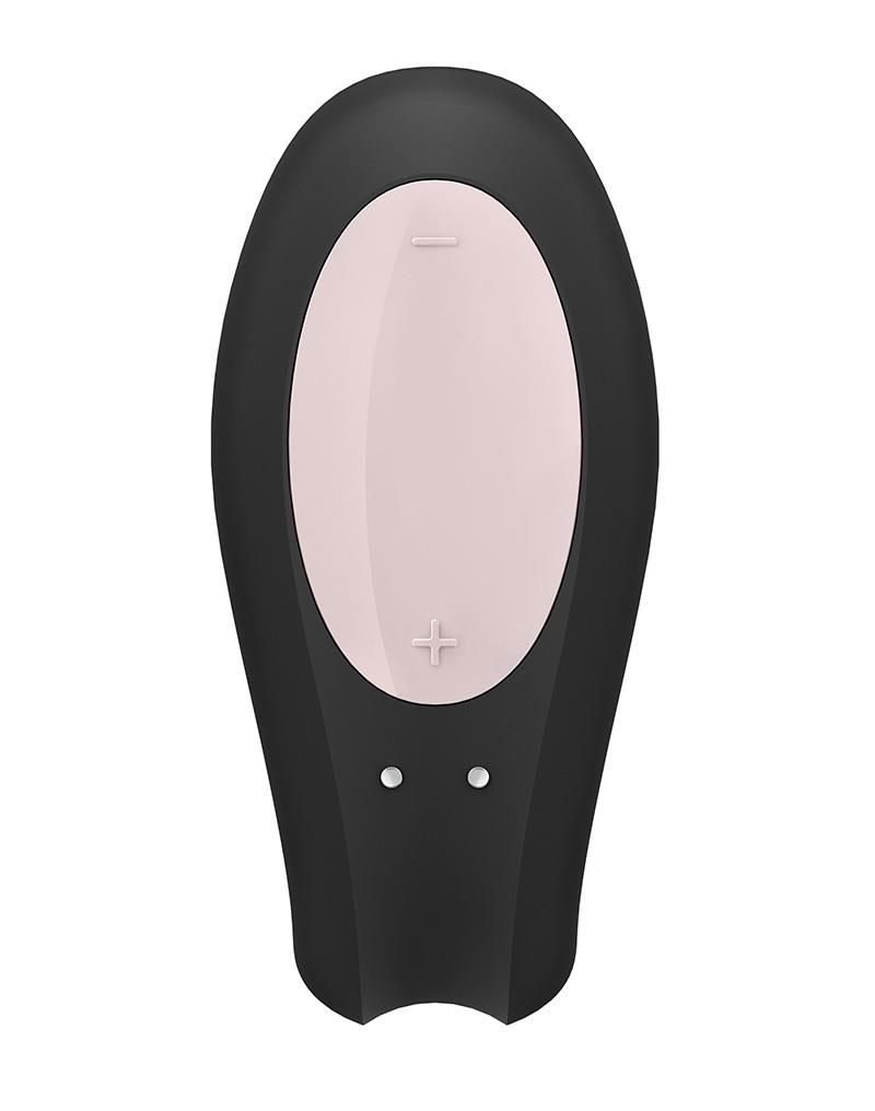 Вибратор для пар Satisfyer Double Joy, 9 см (черный)