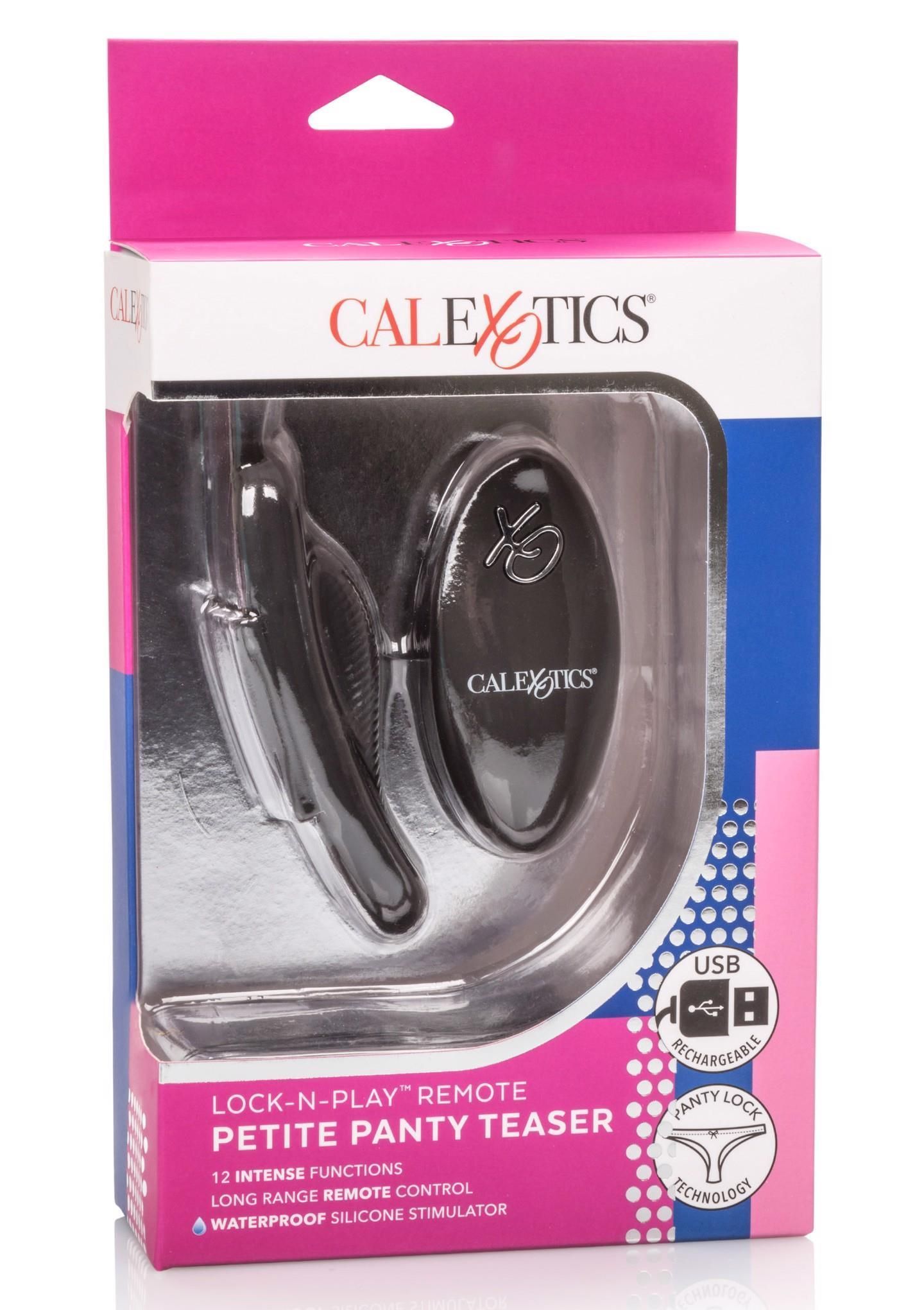 Вибратор для клитора CalExotics Remote Petite Panty Teaser, 9,5 см (черный)