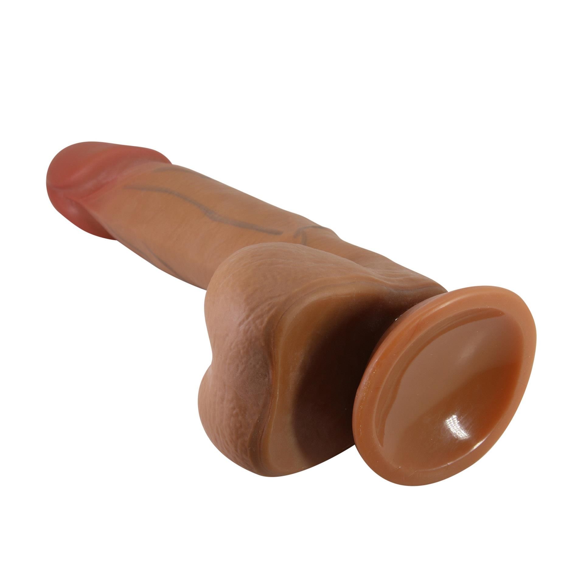Dildo Baile RealDeal 8.5", 21.8 cm (brązowy)