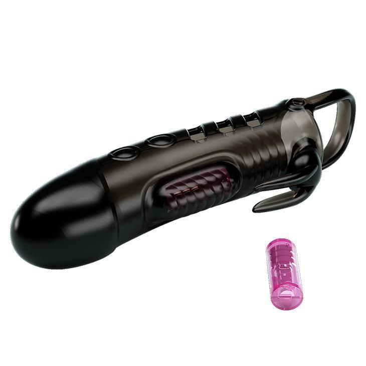 Насадка на пеніс Pretty Love Penis Sleeve Sloane, 18,7 см (чорний)