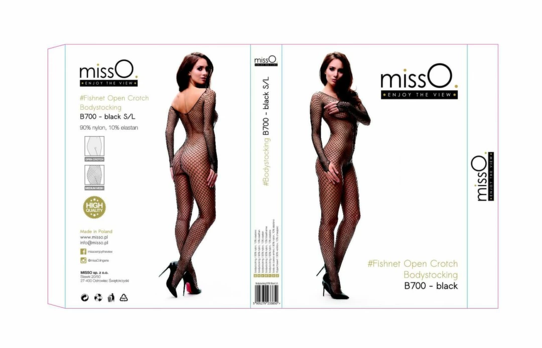 Бодистокинг MissO B700, S/L (черный)