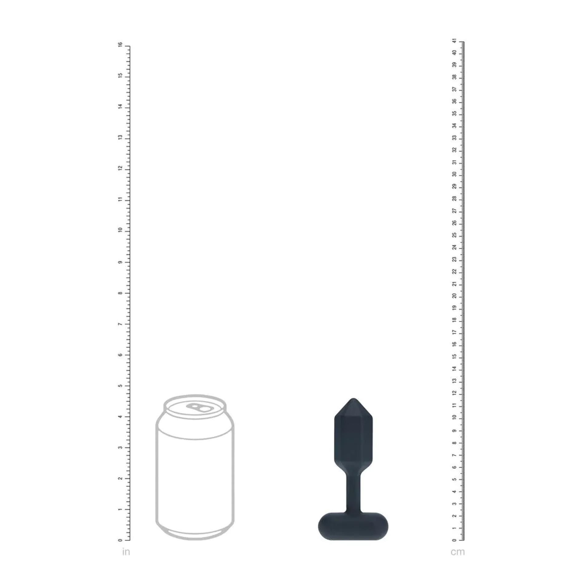 Анальная пробка Levelz Hexagonal Anal Plug S, 11.7 см (черный)