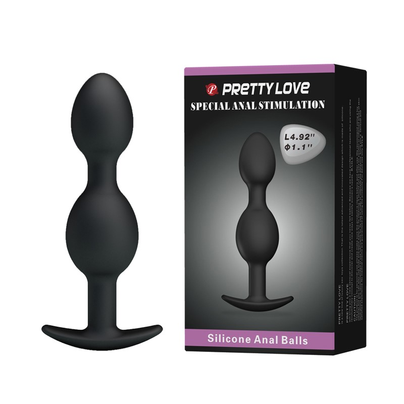 Korek analny Pretty Love Special Anal Stimulation, 12,5 cm (czarny)