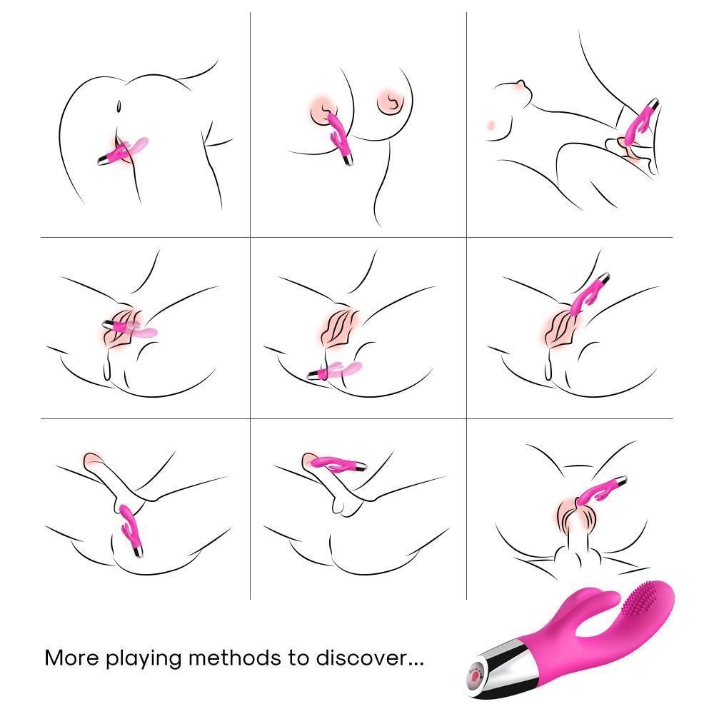 Вибратор-кролик B - Series Joy Rabbit, 20 см (розовый)