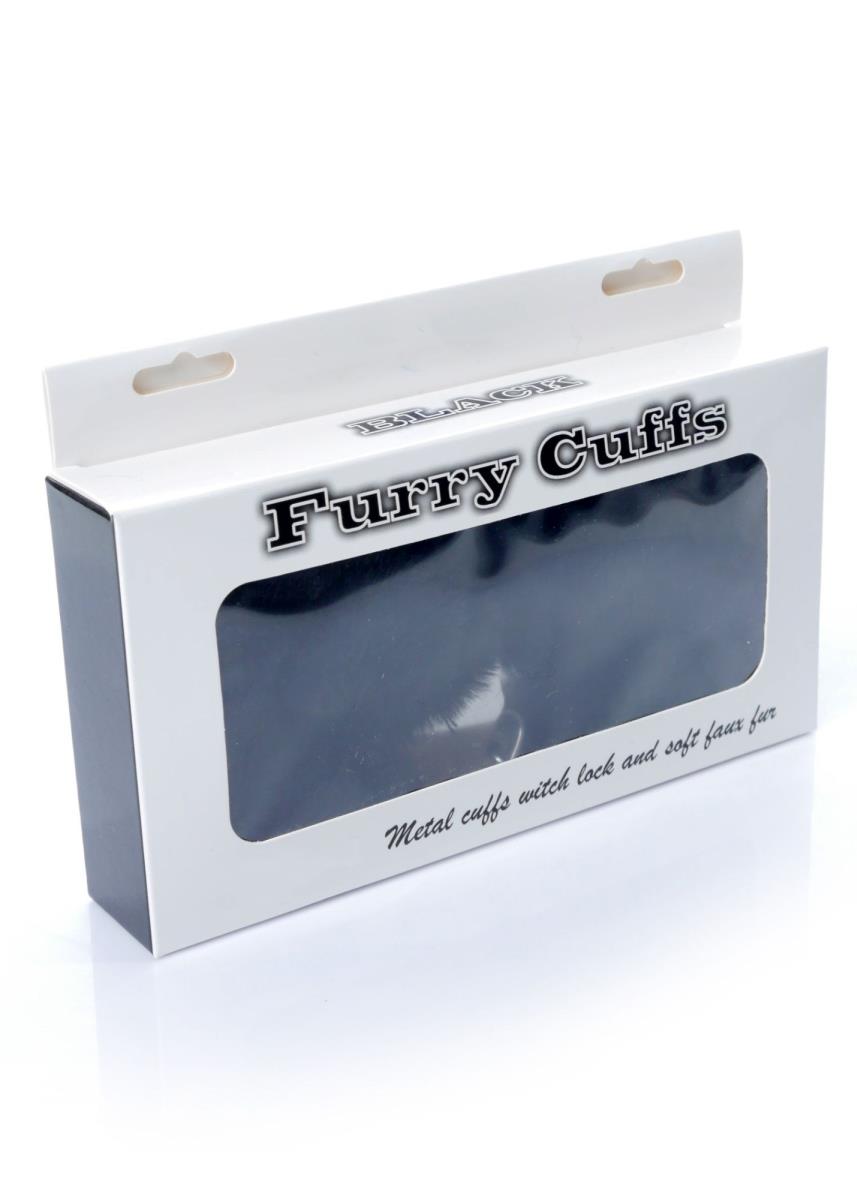 Наручники Fetish B - Series Furry Cuffs (черный)