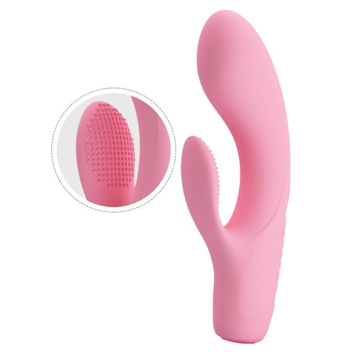 Вибратор-кролик Pretty Love Tim Vibrator Light, 15.5 см (розовый)