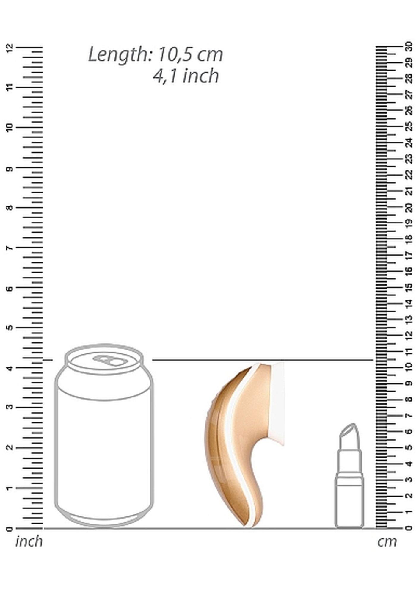 Innovation Twitch - Bezdotykowy stymulator łechtaczki, Złoto, 10.5 cm