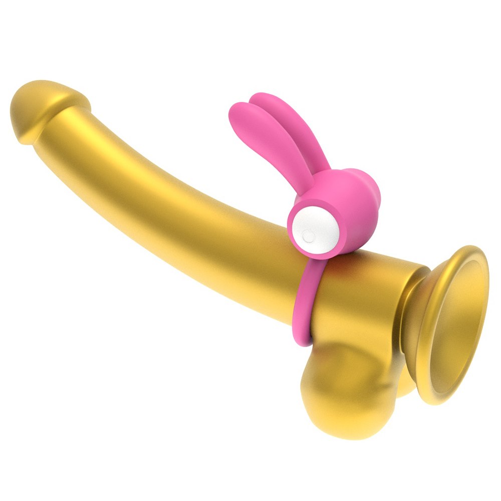 Вібруюче ерекційне кільце Lovetoy Power Clit Silicone Cockring, 7.5 см (рожевий)